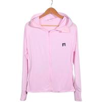 安妮洁欣 冰丝防晒衣女韩版遮阳防阳光晒外套风衣防紫外线防晒服春夏外套 兔子粉色（80-130斤）