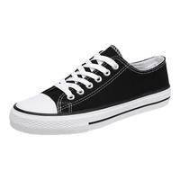 意利船长休闲鞋男女经典star帆布鞋低帮透气运动板鞋 A21203 黑色男款 39