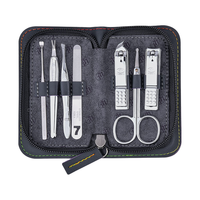 THREE SEVEN 777 NTS-1101R 指甲刀套装 7件套 深灰色包
