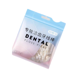 舒客 专效洁齿牙线棒袋装 100支