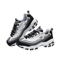 斯凯奇(Skechers)2024女运动轻质吸震透气老爹鞋舒适150242 白色/黑色/灰色/WBGY 37.5