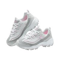 斯凯奇(Skechers)2024女运动轻质吸震透气老爹鞋舒适150242 浅灰色/粉红色/LGPK 35
