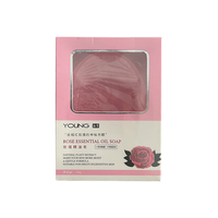 泳芬玫瑰精油皂深层清洁香皂留香洗脸洗澡沐浴皂透明皂女香氛香皂100g