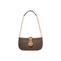MICHAEL KORS Carmen 老花新月包 深棕色 小号 单肩包