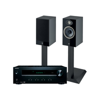 FOCAL the spirit of sound劲浪世华Theva n1+安桥TX-8220无源音箱家庭影院发烧级hifi音响书架箱黑色