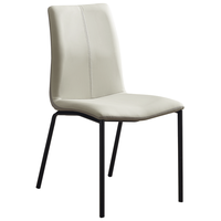 全友家居现代简约软包靠背餐桌椅客餐厅家用吃饭学习椅子凳子久坐不累 简意餐椅*2