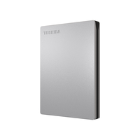 TOSHIBA 东芝 Slim系列 2.5英寸Micro-B便携移动机械硬盘 1TB USB3.0 兼容Mac 银色