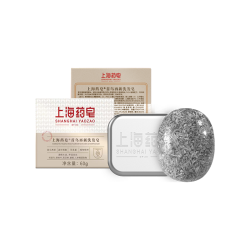 上海药皂 香皂首乌 &侧柏叶再新洗发皂60g黑芝麻提取物 &去油无皂基 &洗头蓬松