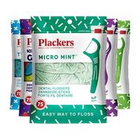 Plackers 双倍清洁折叠牙线棒袋装
