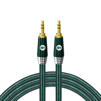 Kaiboer 开博尔 YP013 3.5mm 镀银AUX音频线缆 0.5m 绿色