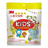 3M 儿童安全牙线棒 38支装xj 单包装