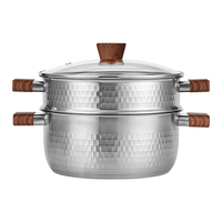 京东京造 JZTG-002 蒸锅(24cm、2层、304不锈钢)