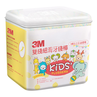 3M 美国儿童牙线棒66支超细柔宝宝3岁牙缝专用家庭装牙签