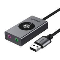  UGREEN/绿联 虚拟7.1声道 USB外置声卡 3.5mm耳机麦克风