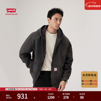 Levi's 男士巴恩风连帽保暖棉服外套 A3222