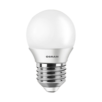 欧司朗(OSRAM)LED调光灯泡尖泡暖光家用水晶吊灯光源蜡烛泡水晶灯台灯调光灯泡 5W磨砂球-2700K-E27螺口