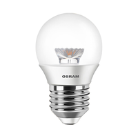欧司朗(OSRAM)LED调光灯泡尖泡暖光家用水晶吊灯光源蜡烛泡水晶灯台灯调光灯泡 5W透明球-2700K-E27螺口