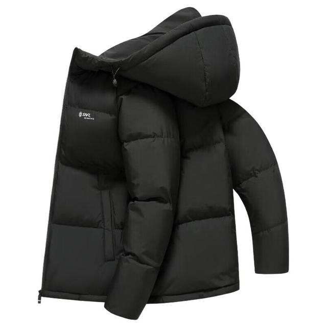 雪中飞 155g高充绒超级加厚极寒连帽羽绒服