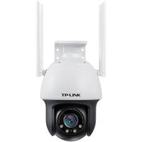 TP-LINK 普联 无线监控室外摄像头 300万超清日夜全彩户外防水云台球机 网络wifi远程 摄像机IPC633-A4(无电源)