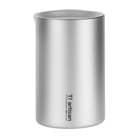 Tiartisan Ti artisan钛工匠纯钛旅行茶具套装户外便携式泡茶器双层快客杯 纯钛旅行泡茶壶