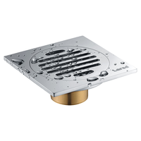 莱尔诗丹 7001全铜防臭地漏 卫生间地漏 大流量加厚防堵