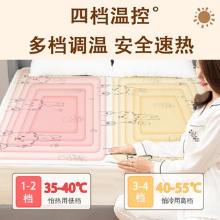 荣事达电热毯冬季双人双控智能调温单人电褥子2024年家用宿舍