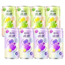 锐澳 气泡预调鸡尾酒3度微醺低度果冻酒250ml*8罐果味果冻果酒