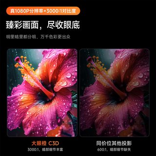 大眼橙 C3D 高亮1080P智能投影仪
