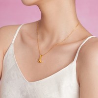 周大福SOINLOVE 宝藏女孩萌宠摇摇小马生肖马黄金转运珠新年