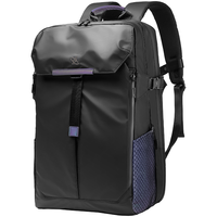 光影行星（GYXX）双肩背包男士电脑包大运动骑行背包休闲旅行大容量书包 曜夜黑/大-适合17寸游戏本电脑