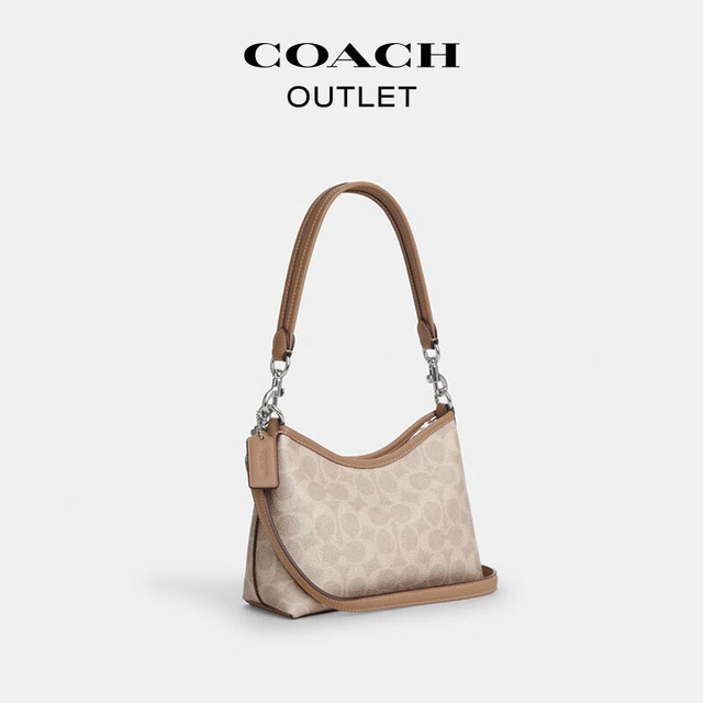 COACH 【新年礼物】奥莱女包经典标志LAUREL 19号单肩包通勤流浪包