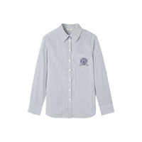 GANT 【纯棉竖条纹衬衣】甘特25秋冬季女士学院风显瘦长袖衬衫