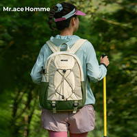 Mr.ace Homme 户外复古登山包 小型防水背包 学生出游书包
