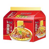 康师傅方便面五连包袋装大食袋big番茄鸡蛋酸辣香辣红烧牛肉夜宵泡面 【劲爽乐10包】红烧牛肉面