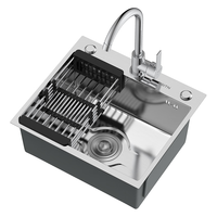 BSITN 厨房洗菜盆大单槽洗菜池一体盆不锈钢洗碗水槽小尺寸手工盆BS001