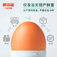 咯咯哒灭菌可生食富硒鲜鸡蛋 新鲜大个 源头直发 单枚55g 礼盒装 40枚 4.4斤
