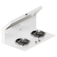 美的（Midea）分体式集成灶 烟灶套装 变频21风量油烟机 5.2kW燃气灶 烟灶一体 台面式 全嵌式 白色FT01W 天然气