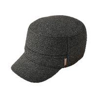 真享帽子男秋冬季中老年加绒加厚护耳保暖平顶棒球帽高级感爸爸J690