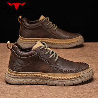 公牛世家 男士休闲皮鞋 秋冬新款