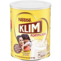 Klim Fortificada干燥全脂奶粉 56.3盎司/约1596克罐装