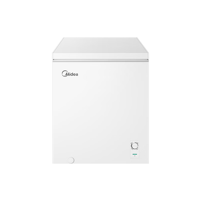 美的 减霜80%冰柜 一级能效卧式冰箱 143L可囤200斤肉