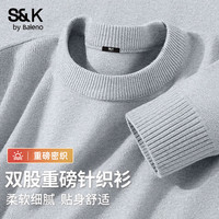 班尼路 S&K系列 男士圆领针织衫 宽松毛衣