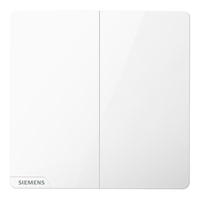 SIEMENS 西门子 皓彩 开关面板 二开双控 雅白