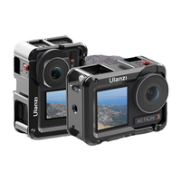 ulanzi 优篮子 大疆DJI OSMO Action3金属兔笼全景运动相机保护框摩托车拓展配件 多孔位拓展金属兔笼