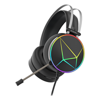 Dareu 达尔优 EH722 Pro 头戴式耳罩式降噪游戏有线耳机 黑色 USB