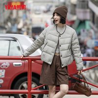 YAYA鸭鸭25女士冬季羽绒服轻薄宽松休闲短款百搭防寒外套
