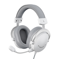 FIFINE/非梵迪 7.1声道 头戴式耳机 3.5MM线控 USB接口 白色