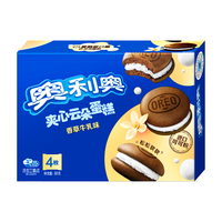 奥利奥（Oreo）夹心云朵蛋糕  休闲零食 糕点下午茶 【口味】香草牛乳味2枚*4盒 香草牛乳味4枚88g