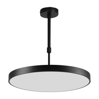拉伯塔led吊灯餐厅超亮理发店现代简约棋牌办公室商用超市灯具 30CM 36W白光20-40【特价款】 圆形-精砂黑
