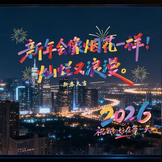 青禾纪彩虹2026玻璃贴纸马年窗花跨年氛围布置新年装饰贴纸窗贴